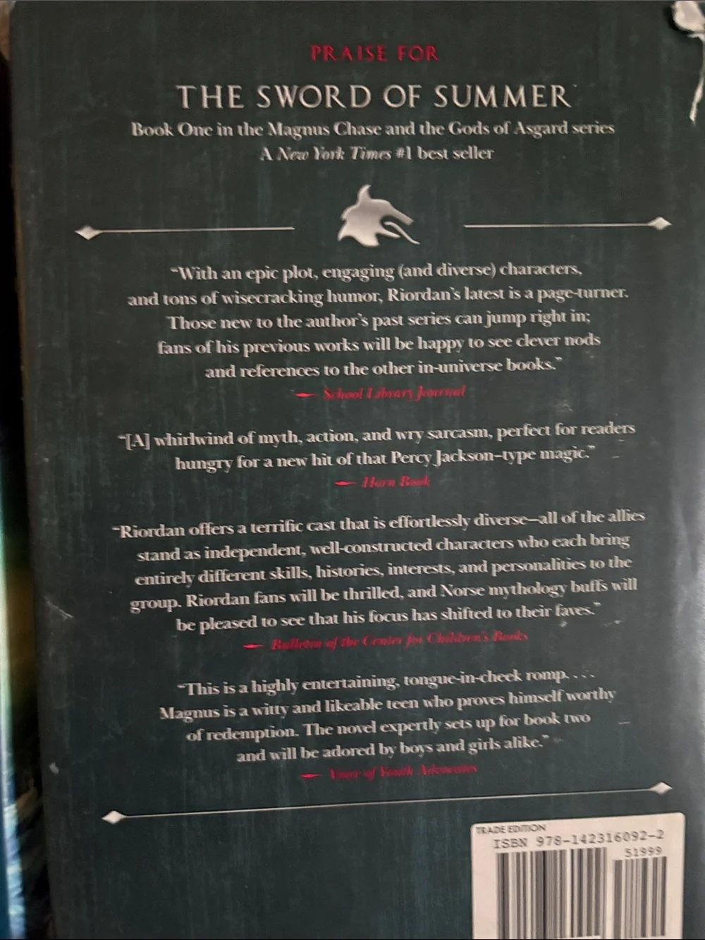 Magnus Chase and the Gods of Asgard Set - Blue/Green Covers